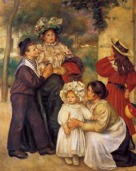 Pierre-Auguste Renoir La famille d`artiste oil painting picture